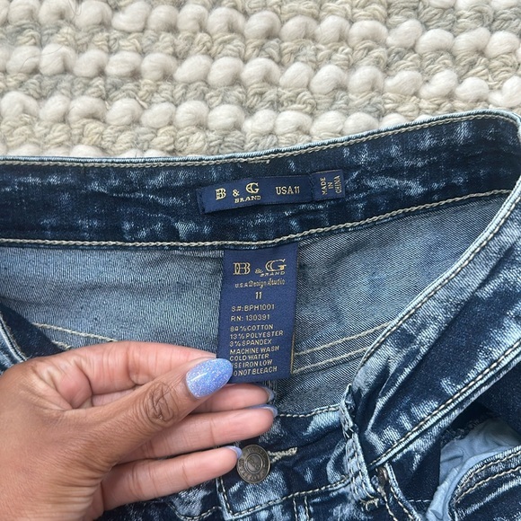 Vintage Acid Washed High Waist distressed Blue Jeans 🍃 - Picture 4 of 13